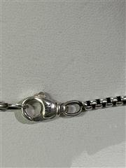 David Yurman Sterling Silver Box Chain Necklace 22